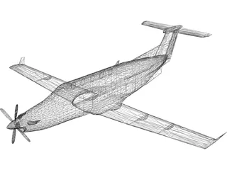 Pilatus PC-12 3D Model