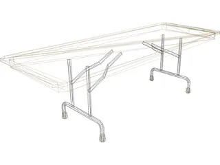 Table Folding 3D Model