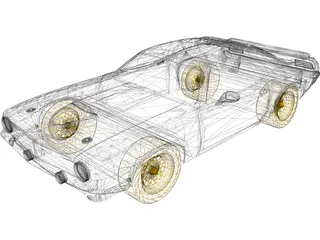 Plymouth Baracuda (1969) 3D Model