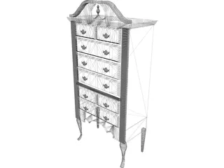 Highboy Furnished 3D Model