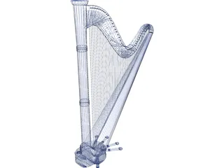 Harp 3D Model