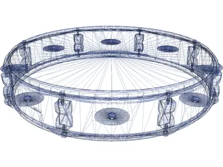 Classic Tamburine 3D Model