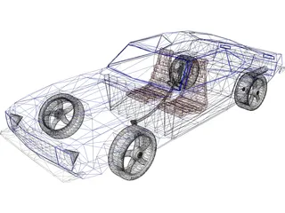 Chevrolet Camaro (1962) 3D Model