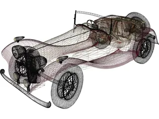 Jaguar SS2 3D Model