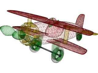 Toy Airplane 3D Model