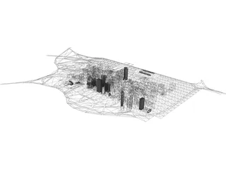 Houston Downtown 3D Model