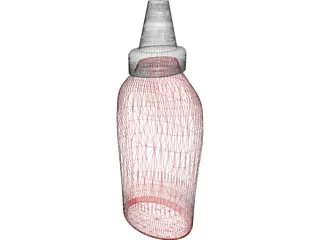 Bottle Ketchup 3D Model