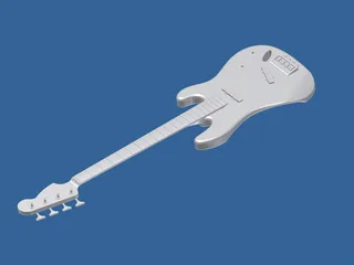 Fender Precision Bass Guitar Body 3D Model