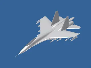 Sukhoi Su-27 Flanker 3D Model