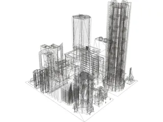 City Part Future Like 3D Model