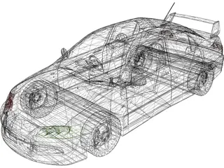 Mitsubishi Lancer Evolution VIII (2003) 3D Model