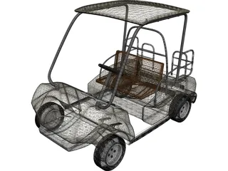 Golf Cart 3D Model