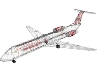 Fokker 100 TAM Brasil 3D Model