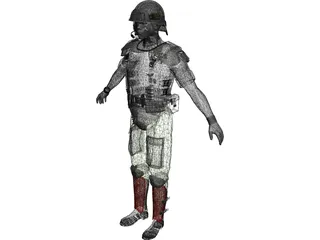 Soldier US Marine 3D Model