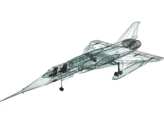 Dassault Mirage IV 3D Model