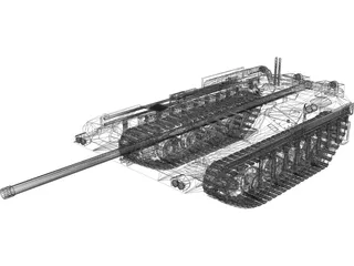 Stridsvagn 103 3D Model