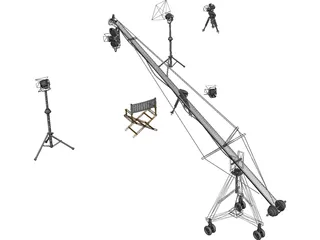 Studio Set Cameras 3D Model