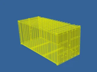 Container Shipping 20ft 3D Model