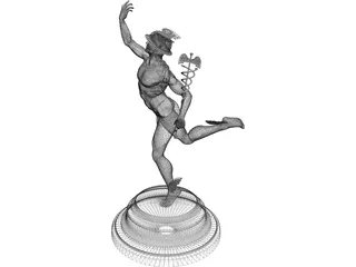 Hermes statuette 3D Model