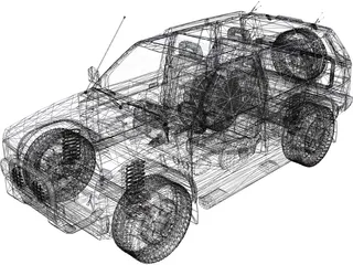 Nissan Terrano 3D Model