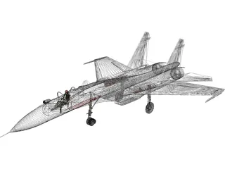 Sukhoi Su-37 Flanker-F 3D Model