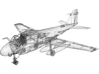 Grumman A-6E Intruder 3D Model