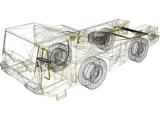 Airport Tug Truck 3D Model