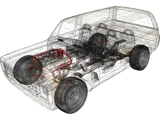 Chevrolet Blazer 5.1L (1977) 3D Model