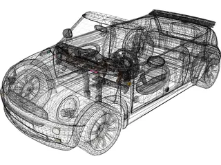 Mini Cooper Cabriolet 3D Model