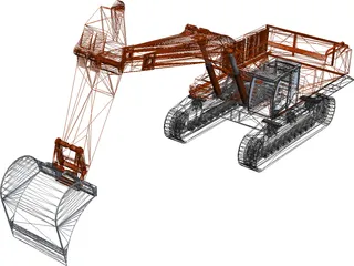 Hitachi 870LCH 3D Model