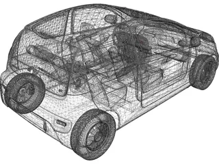 Peugeot 107 3D Model