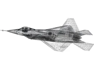 F-22 Raptor 3D Model