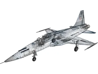 Northrop F-5E Tiger II 3D Model