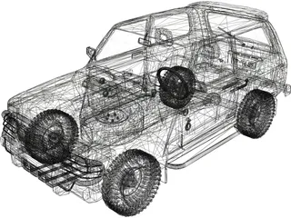 VAZ 21213 Niva 3D Model