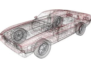 Ford Mustang Mach-1 3D Model