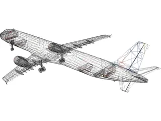 Airbus A321 Air 2000 3D Model
