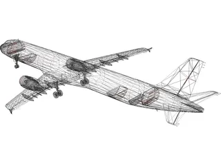 Airbus A321 Air Canada 3D Model