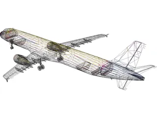 Airbus A321 Air Jamaica 3D Model