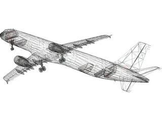 Airbus A321 Alitalia 3D Model