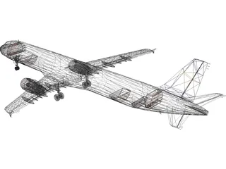 Airbus A321 Lufthansa 3D Model