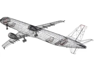 Airbus A321 US Airways 3D Model