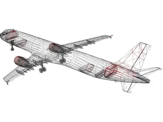 Airbus A321 Virgin Atlantic 3D Model