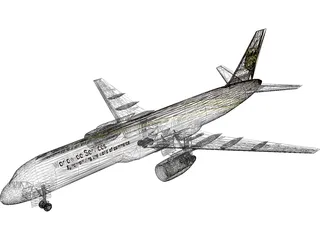 Boeing 757-200PF UPS 3D Model