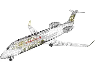 Bombardier CRJ-200 Air Canada Jazz 3D Model