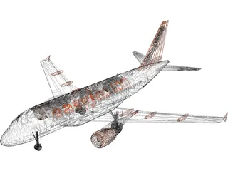 Airbus A320 easyJet 3D Model