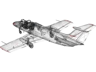 Aero L-29 Czech Air Force 3D Model