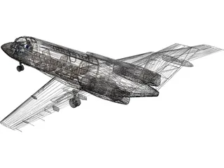 Hawker 850XP 3D Model