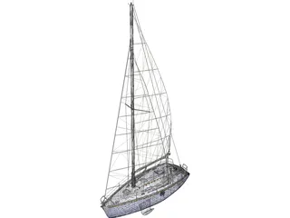 SL30 Sailing Ship 3D Model