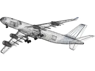 Airbus A340-300 3D Model