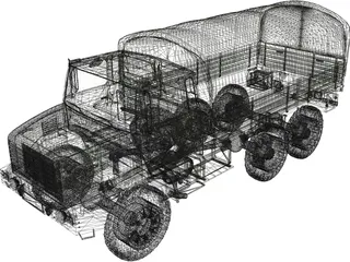 Renault GBC 180 Army Truck 3D Model